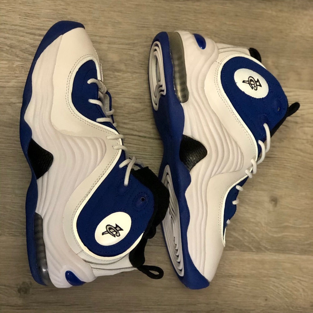 🛑SOLD🛑NIKE AIR PENNY 2 RETRO WHITE COLLEGE BLUE 4.5Y GS - Picture 5 of 8